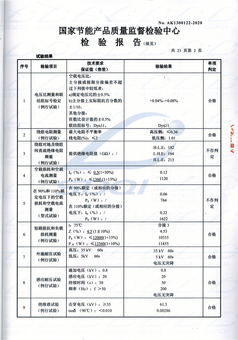高低压试验报告-S11-1250顺德顺德顺德油浸式变压器-2.jpg